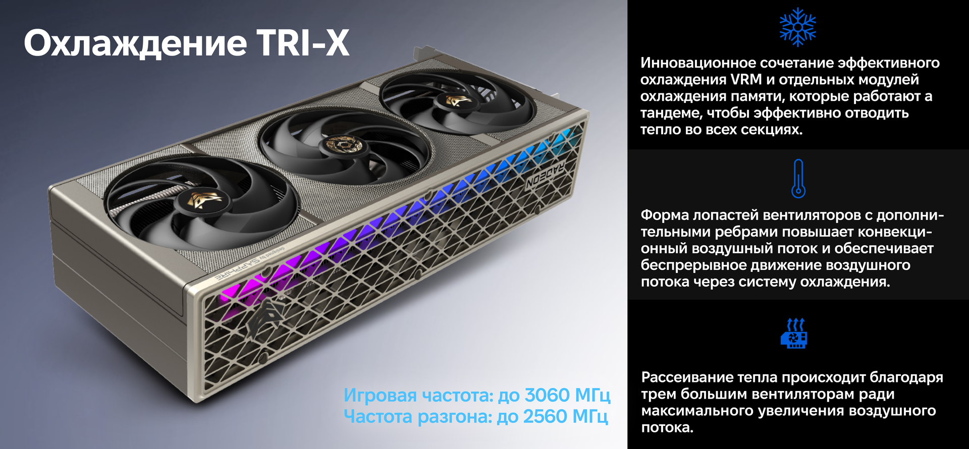 Совершенная система теплоотвода TRI-X